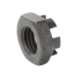 Nut slotted tie rod end 67- also end of 1302/3 A/roll bar