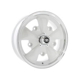 Wheel, SSP GT 5 Spoke, White/Polish Lip 5/205 5.5"x15" ET20