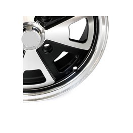 Wheel, SSP 914 Alloy, black & Polish, 4/130 5.5"x15"  ET35
