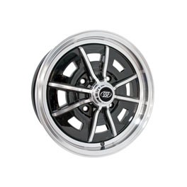 Wheel, SSP Sprintstar, Black & Polish, 4/130 - 5"x15" - ET25
