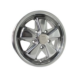 Wheel, SSP Fooks Alloy, Polish, 5/130 5.5"x15" ET45