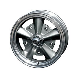 Wheel, Flat 4, 5 Spoke 5.5x15" with cap and valve 4"