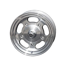 Wheel, Flat 4, Dish, 5/205 5.5x15" with cap/valve 4"