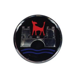 Wheel logo, Wolfsburg round, 45mm diameter