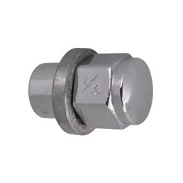 Wheel nut, 3/4 Sleeve 7/16" with flat/flat washer Wheel nut, 3/4 Sleeve 7/16" with flat/flat washer