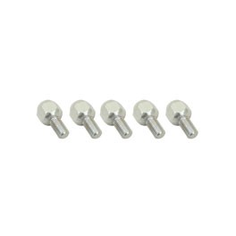 Wheel bolt, chrome 12mm radius For steel wheels, 15mm long