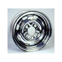 Wheel, Chrome oE 4.5"x15" 4 Stud Sunny Climate Chrome