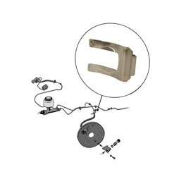 Brake hose clip, stainless steel