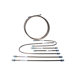 Brake pipe set, up to67, C/Nickel (No front to back pipe)