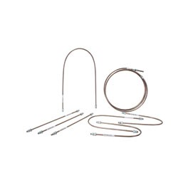 Brake pipes 1302/3 with Discs, C/Nickel  No front-back pipe