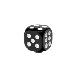 Dice g/knob, black, universal