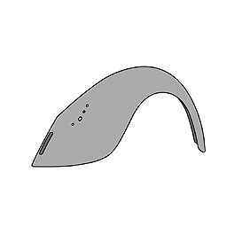 Wing, Rear, Right , 68-73 1300 T1, Reproduction Wing, Rear, Right , 68-73 1300 T1, Reproduction