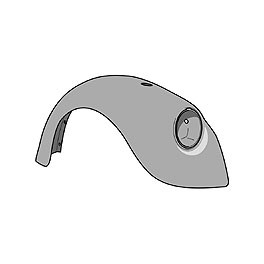 Wing, Front, Right, 1200 73 only, T1 Reproduction