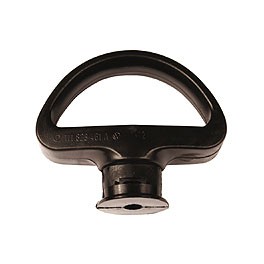 Fuel flap pull, D handle,12/70-7/72 & 1302, clip-on