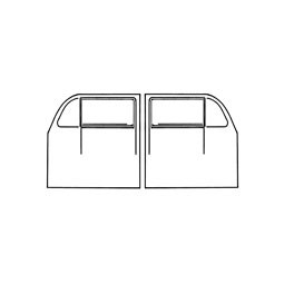 Door seal set pair , left & Right, T1, 10/52-7/64 Door seal set pair , left & Right, T1, 10/52-7/64