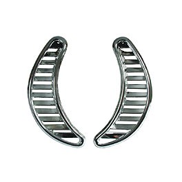 Half moon vents,chrome,pair Half moon vents,chrome,pair