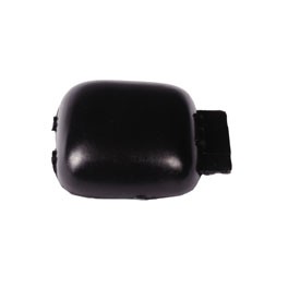 Finger plate for door pull, black, single lever, each Finger plate for door pull, black, single lever, each