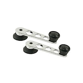 Winders, chrome & black 68up to pair Winders, chrome & black 68up to pair