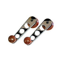 Winders, chrome & wood, 68up to pr Winders, chrome & wood, 68up to pr