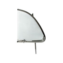 Quarter light window assembly, 1956-64 Chrome, left Quarter light window assembly, 1956-64 Chrome, left