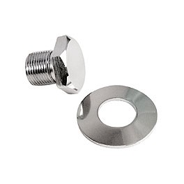 Bolt, crankshaft pulley chrome with washer