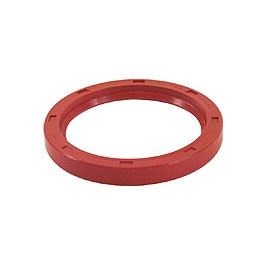 Flywheel oil seal, silicone, red