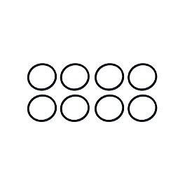 Sprial lock clips 22mm set 8
