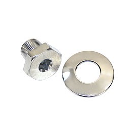 Crank bolt & washer broached for 3/8" drive (19mm long)