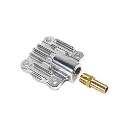Oil pump cover w/outlet, alloy Oil pump cover w/outlet, alloy