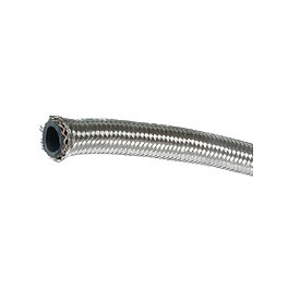 Oil hose, 1/2" stainless steel braided, per metre Oil hose, 1/2" stainless steel braided, per metre