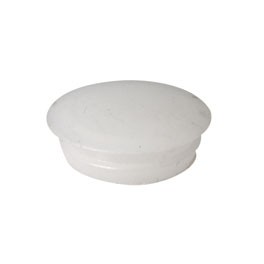 Door screw plug, clear/white, 61up to