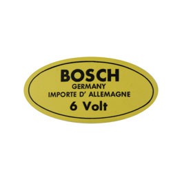 **NCA** Sticker, Coil, 6V Bosch **NCA** Sticker, Coil, 6V Bosch