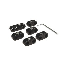 Seperators, HT lead, black for 7mm leads, set