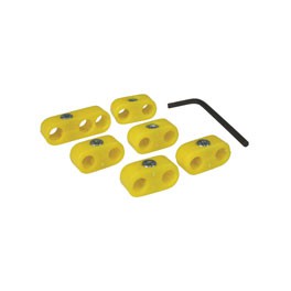 Seperators, HT lead, yellow for 7mm leads, set Seperators, HT lead, yellow for 7mm leads, set