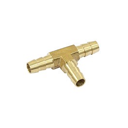 Fuel hose T piece, brass 5/16