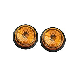 Indicator round 60mm amber, pr