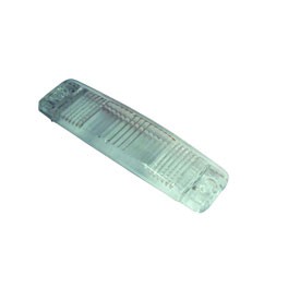 Indicator lens, clear, curved, 8/74 Indicator lens, clear, curved, 8/74
