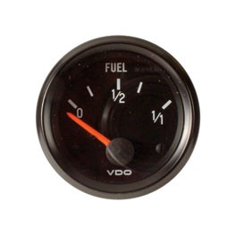 VDO Fuel gauge 52mm black for universal sender*