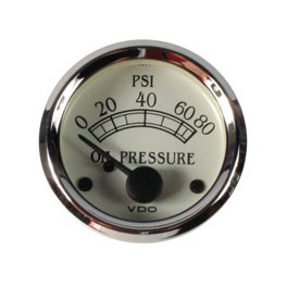 VDO Oil press gauge Royale 80psi, 52mm* VDO Oil press gauge Royale 80psi, 52mm*