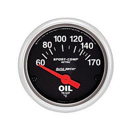 Oil temp gauge 2 1/16" S/Comp 60-150C with sender* Oil temp gauge 2 1/16" S/Comp 60-150C with sender*