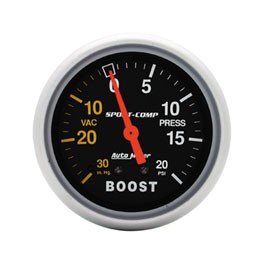 Autometer boost gauge, 20psi 2 5/8 Autometer boost gauge, 20psi 2 5/8