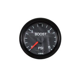Boost Gauge, 15 PSI, Metric kit (gauge and sender), V Boost Gauge, 15 PSI, Metric kit (gauge and sender), V