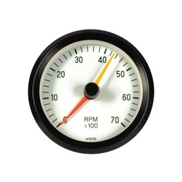 Tacho, 3 1/8" 7000rpm, white*