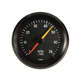 Tacho, 86mm, 7000rpm, 3 3/8", black* Tacho, 86mm, 7000rpm, 3 3/8", black*