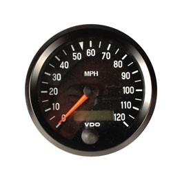Speedo, 80mm, 3 1/8" 120mph, Black*