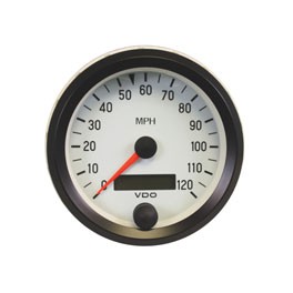 Speedo, 80mm, 3 1/8", 120mph, White