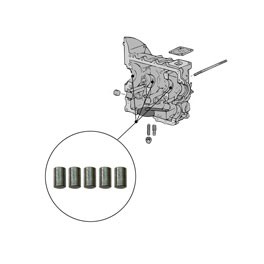 Dowel pin, main bearings