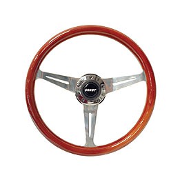 Steering Wheel Wood 14.5" Collectors 3" Dish for 5 ho