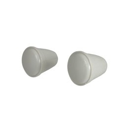 Radio knobs , Grey, pair with allen key Radio knobs , Grey, pair with allen key