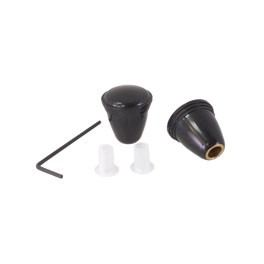 Radio knobs , black, pair with allen key Radio knobs , black, pair with allen key